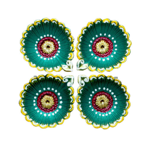 Fancy Diwali / Deepavali Diya (C10) (Pack of 4)