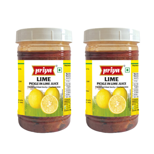 Priya nakládaná limetka (bez česneku) v PET láhvi (Balení 2 x 300g) 600g