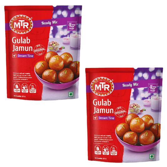 MTR Instantní Gulab Jamun Mix - slack kuličky v syrupu (Balení 2 x 200g)