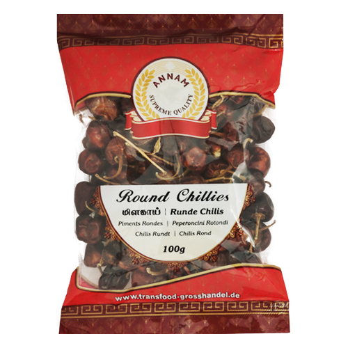 Annam Dried Red Chillies Round (100g)