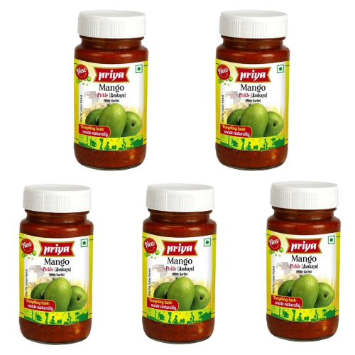 Priya Mango (Avakaya) Pickle (Bundle of 5 x 300g)