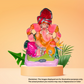 Varadhast / Turban Pagdi Ganesha Idol Eco-Friendly 8inch (1pc)