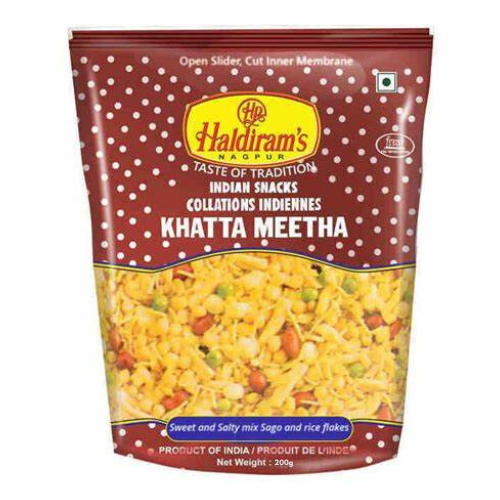 Haldiram's Khatta Meetha / Sladkokyselý křupavý mix (200g)