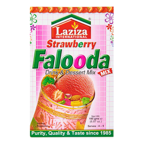 Laziza Strawberry Falooda Mix (195g) - Sale Item[BBD: 31 March 2024]