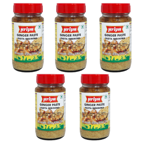 Priya Ginger Paste / Zázvorová pasta (Balení 5 x 300g) 1,5Kg