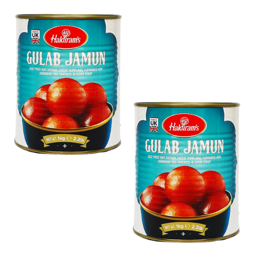 Haldiram's Gulab Jamun v plechovce (12ks) (Balení 2 x 1kg)