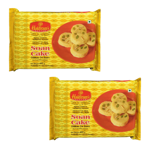 Haldiram's Soan Cake (Bundle of 2 x 400g)