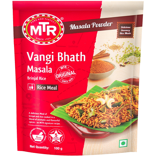 MTR Vangi Bhath směs na rýžový pokrm s lilkem (100g)