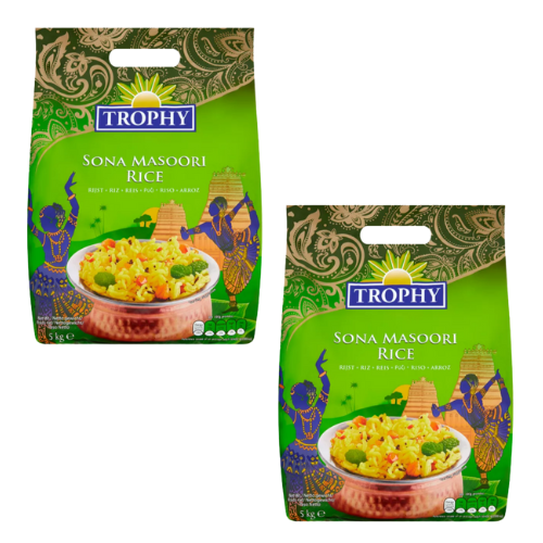 Trophy Sona Masoori Rice (Bundle of 2 x 5kg)