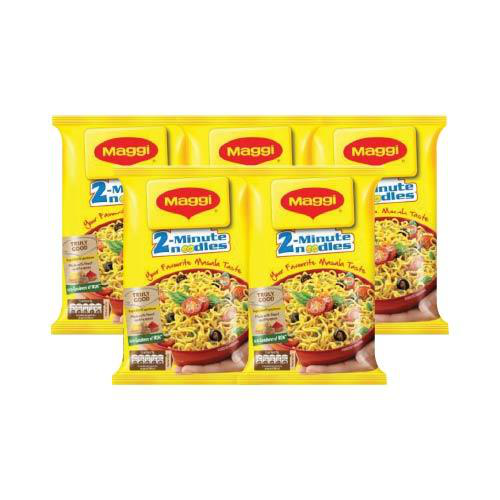 Maggi 2-Minute Noodles Masala (Bundle of 5 x 70g) - Sale Item [BBD: 31 January 2025]