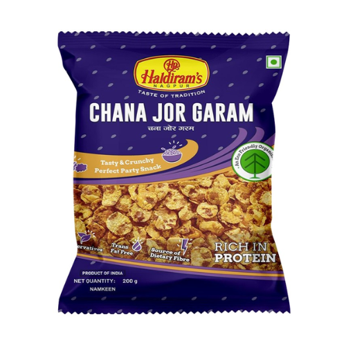 Haldiram's Chana Jor Garam / Smažený luštěninový snack (200g)