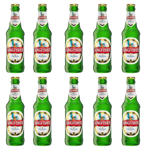 Kingfisher Premium Beer / prémiové pivo (balení 10 x 300ml)