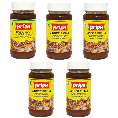 Priya v koření nakládaný zázvor (bez česneku) (balení 5 x 300g) 1500g