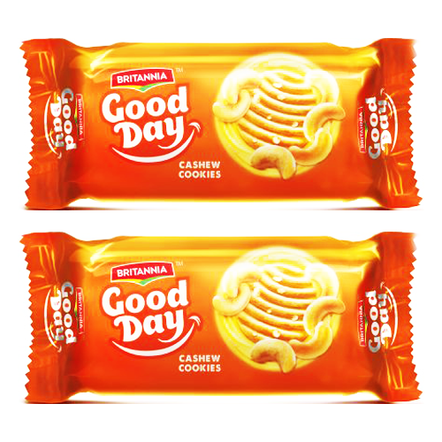 Britannia Good Day sušenky s kešu ořechy (Balení 2 x 72g) 144g