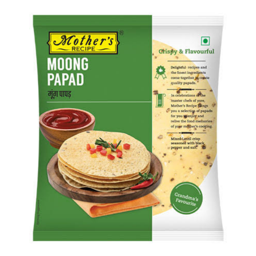 Mother's Recipe papad z fazolí mungo (200g)