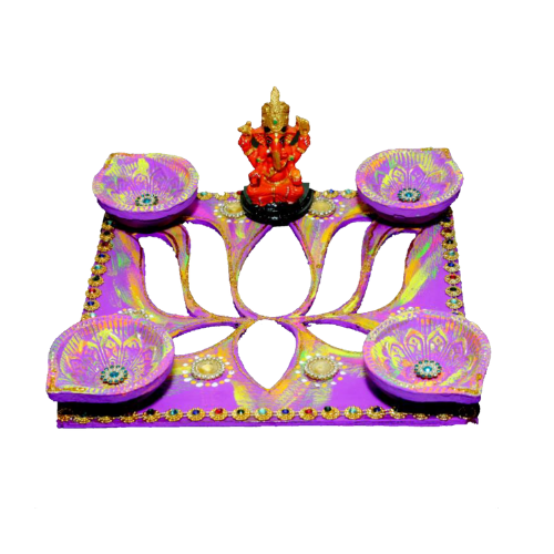 Fancy Diwali / Deepavali Rangoli Diya (C115) (1pc)