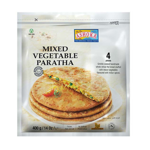 Ashoka Zeleninová Paratha (400g) - Mražený produkt!!!