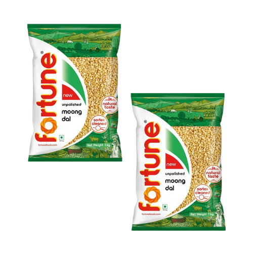 Fortune Mungo fazole loupaná, půlená (Balení 2 x 500 g) 1kg