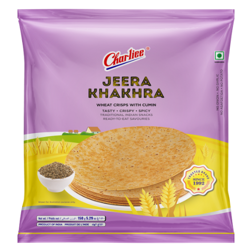 Charliee Khakra s kumínem / Jeera (150g) - Výprodej [expirace: 30. září 2023]