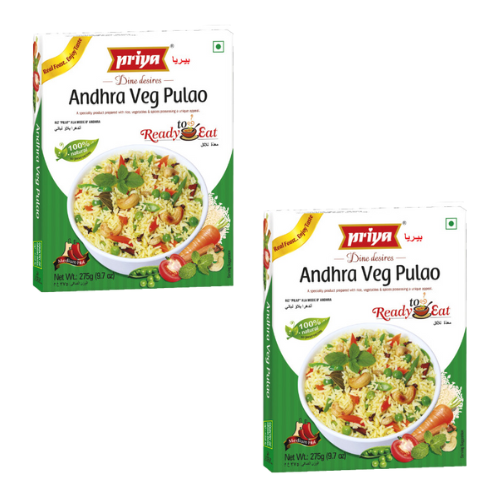 Priya Ready to Eat Andhra Veg Pulao (Bundle of 2 x 275g)