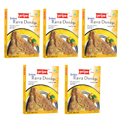 Priya Rava Dosa Mix / Instantní mix pro přípravu Dosa (Balení 5x500g) 2,5Kg