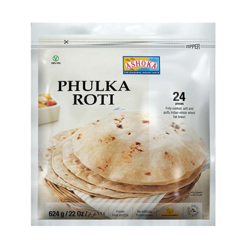 Ashoka Phulka Roti / Indický chléb Roti (624g) -Mražený produkt!