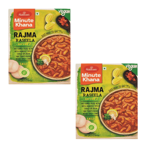 Haldiram's Rajma Raseela - kari z červených fazolí, hotové jídlo (balení 2 x 300 g)