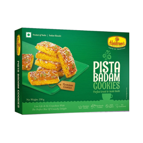 Haldiram's Pista Badam Cookies (250g) - Sale Item [BBD: 27 April 2025]