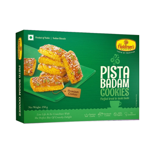 Haldiram's Cookies S Pistáciemi A Mandlemi (250g)