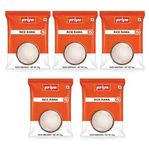 Priya Rice Rava (Bundle of 5 x 1kg) - 5Kg