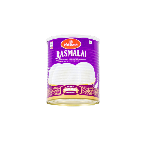 Haldiram's Rasmalai Tin (12pcs) (1Kg) - Dookan