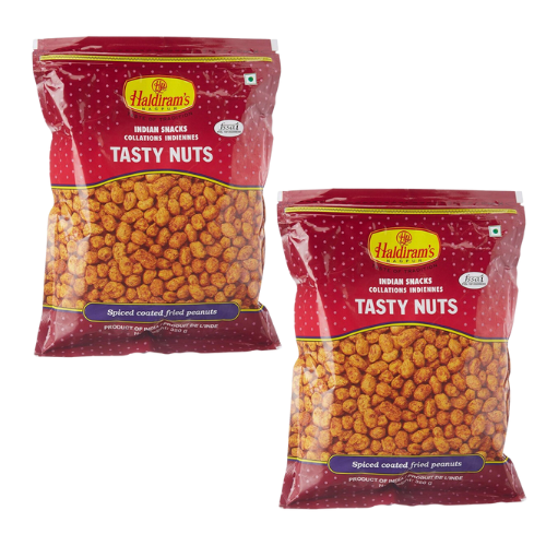 Haldiram's Tasty Nuts / Kořeněné arašídy (Balení 2 x 1 Kg) 2Kg