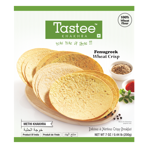 Tastee Methi Khakhra / Křupavé placky s pískavicí (200g)