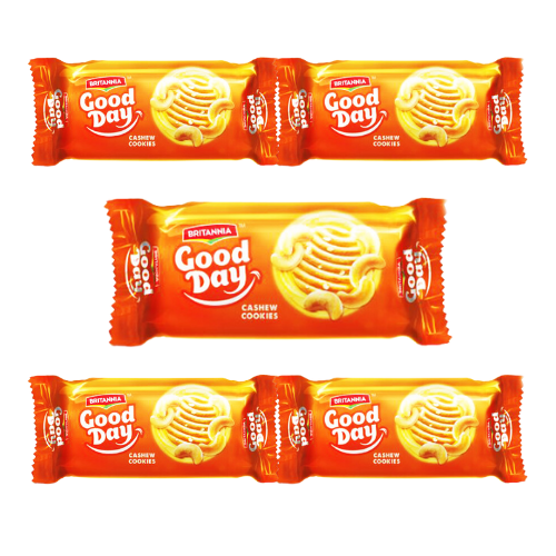 Britannia Good Day Cashew Biscuit (Bundle of 5 x 72g)