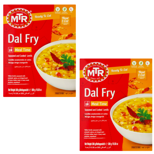 MTR Dal Fry - kořeněná čočka - hotové jídlo (Balení 2 x 300g)