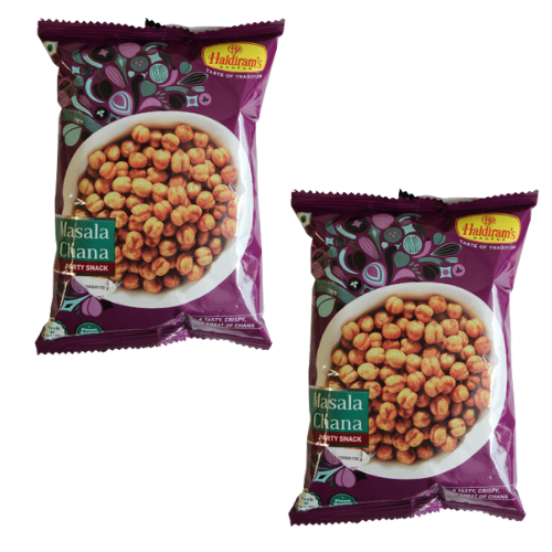 Haldiram's Masala Chana / Křupavá kořeněná cizrna (Balení 2x150 g) 300g