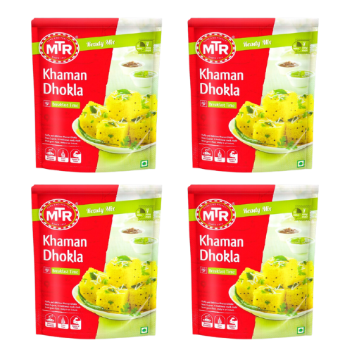MTR Khaman Dhokla Mix / Směs na nadýchané luštěninové kostky (Balení 4 x 200g) 800g