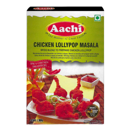 Aachi Chicken Lollypop Masala / Koření na kuřecí paličky (100g)
