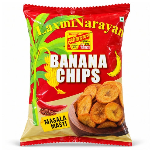 Laxminarayan kořeněné banánové chipsy (150g)