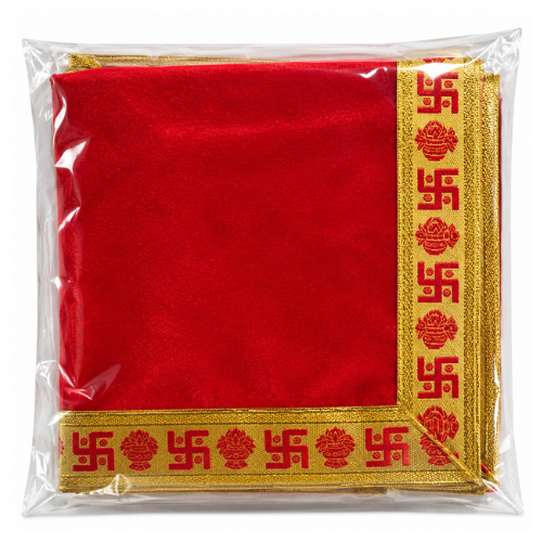 Red Pooja Cloth / Pooja Asan (1pc)