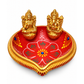 Fancy Diwali / Deepavali Laxmi Ganesh Diya Big (1pc)