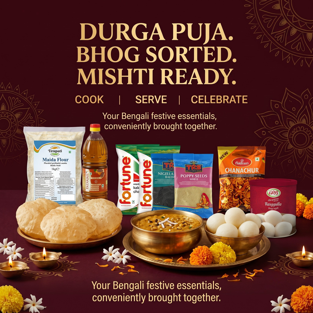 Balíček na oslavu svátku Durga Puja