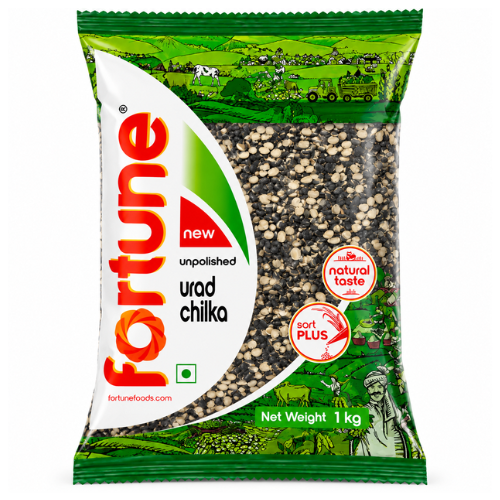 Fortune půlená černá čočka, neloupaná (1kg)