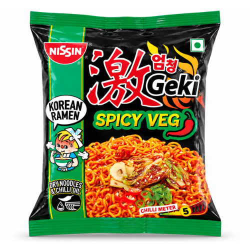 Nissin Geki vegetariánské korejské nudle (80g)