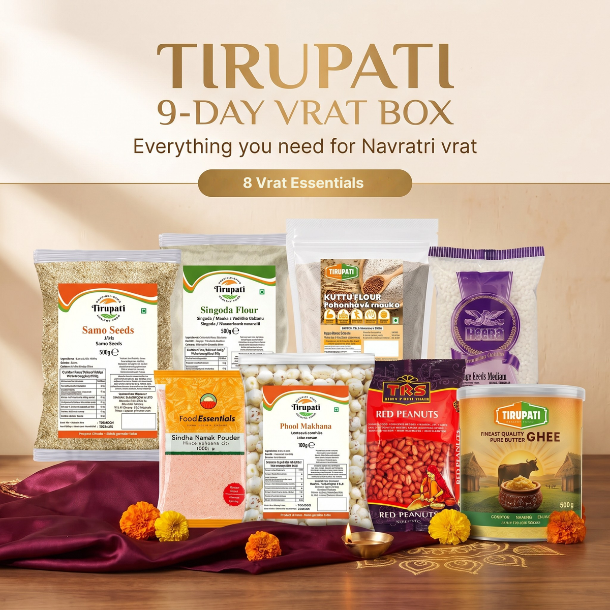 Tirupati balíček pro 9 denní půst (Vrat)