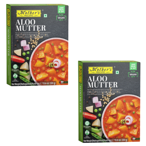 Mother's Recipe Aloo Mutter / Brambory s hráškem v omáčce (Balení 2 x 300g) 600g