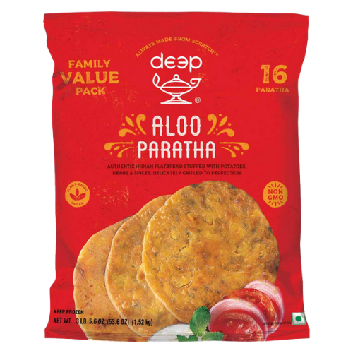 Deep Aloo Paratha Family Pack (1.5kg)  - Frozen Item !!