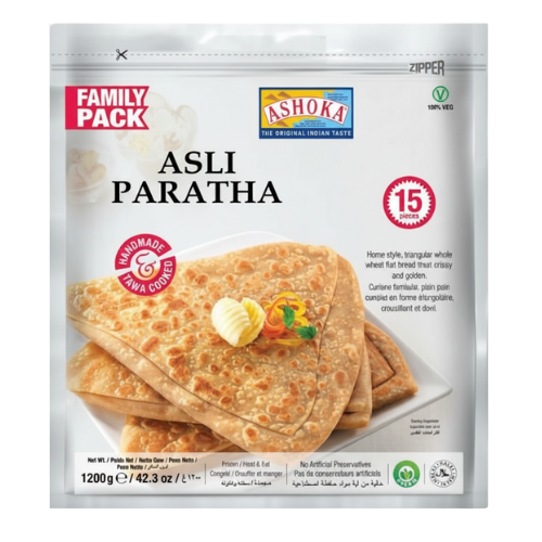 Ashoka celozrnné parathy (1,2kg) - MRAŽENÝ PRODUKT !!