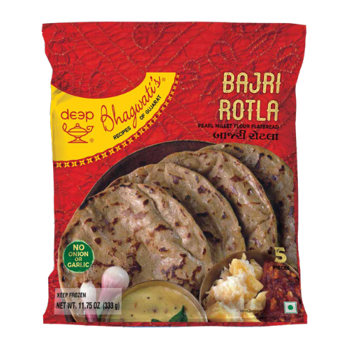 Deep celozrnné Bhagwatis Bajri Rotla (333g) - Mražený produkt!