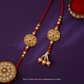 Bhaiya & Bhabhi Golden Blossom Rakhi (9681) (1pc)
